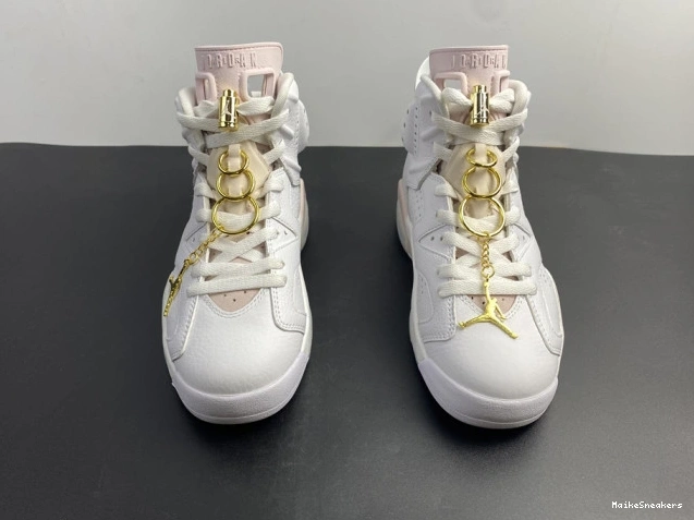 MaikeSneakers Gold Jordan DH9696-100 Air 6 Retro (W) Hoops 0716
